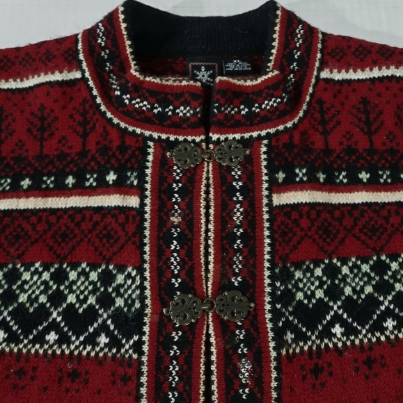 Skyr Wool Fair Isle Cardigan Sweater - Picture 4 of 8
